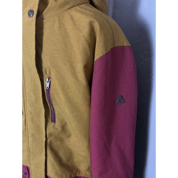 Aperture Men’s Snow Boarding Jacket Size Large Maroon And Gold winter sports - Picture 3 of 12